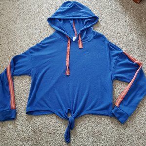 orange and blue hoodie